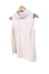 חולצה מעוצבת בשמנת- M-L